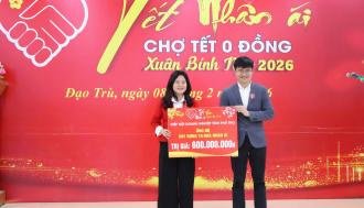 Hiệp hội doanh nghiệp tỉnh Phú Thọ trao tặng 10 nhà nhân ái tại chương trình "Tết nhân ái" - Xuân Bính Ngọ 2026 tại xã Đạo Trù